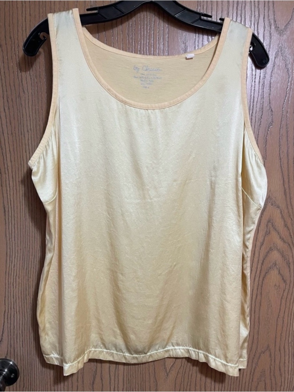 Chico's Silk Tank Top in Golden Yellow